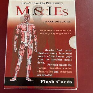 BRYAN EDWARDS PUBLISHING – MUSCLES: 164 Anatomy Flash Cards